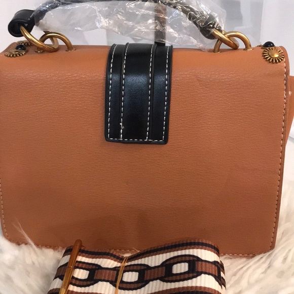 Izzy K Faux Leather Studded Satchel w/Removable - Picture 7 of 9